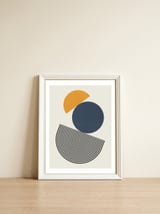 Minimalist geometry II — framed, leaning against the wall thumbnail