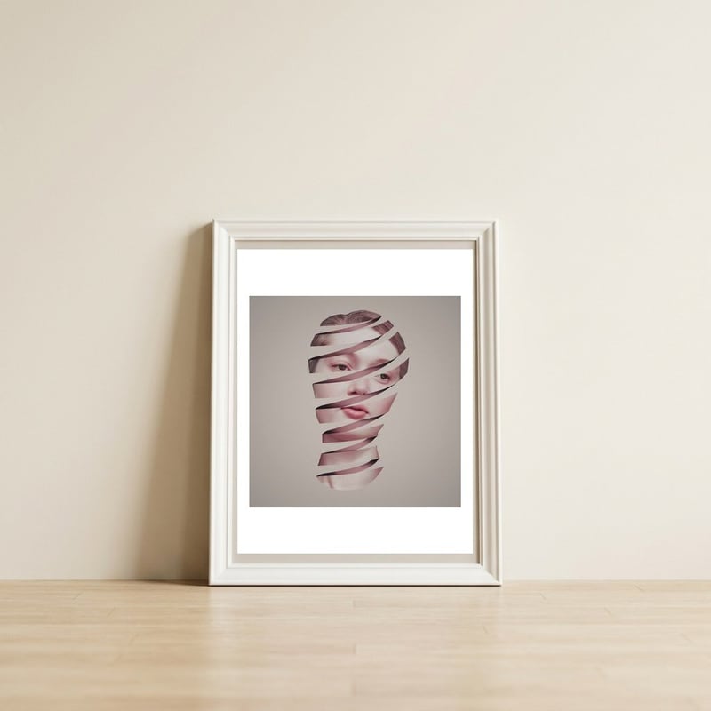 Decisions — framed, leaning against the wall