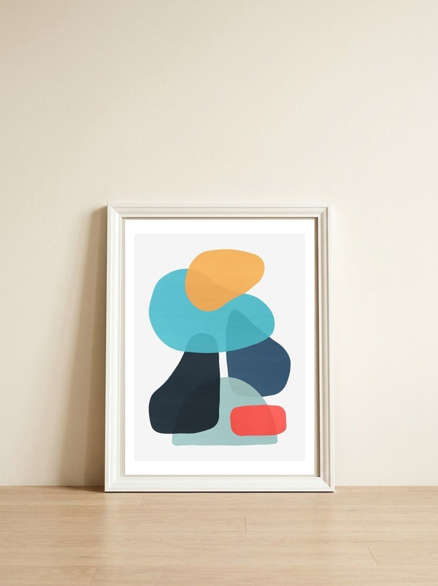 Harmonic Art III — framed, leaning against the wall