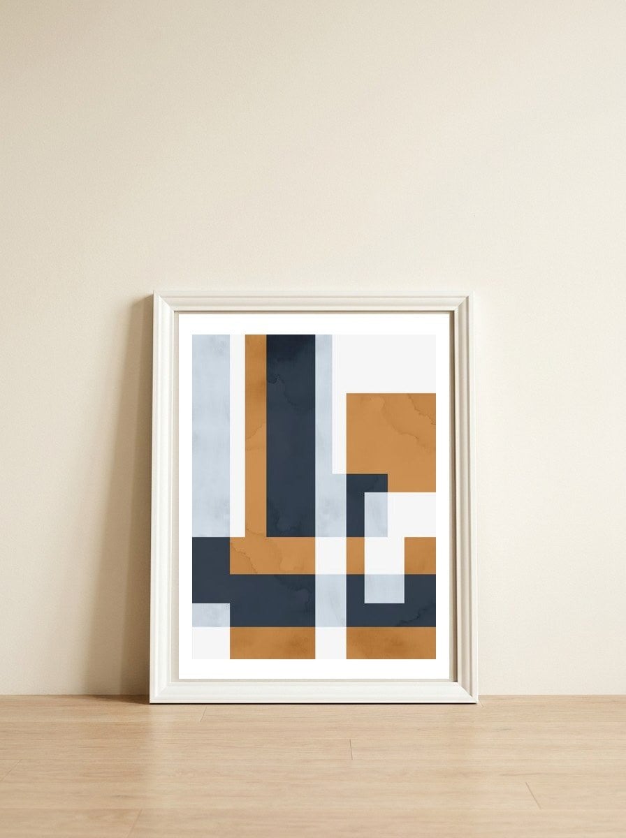 Layers B — framed, leaning against the wall