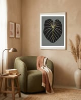 Golden Leaf 01 framed in a tender room thumbnail