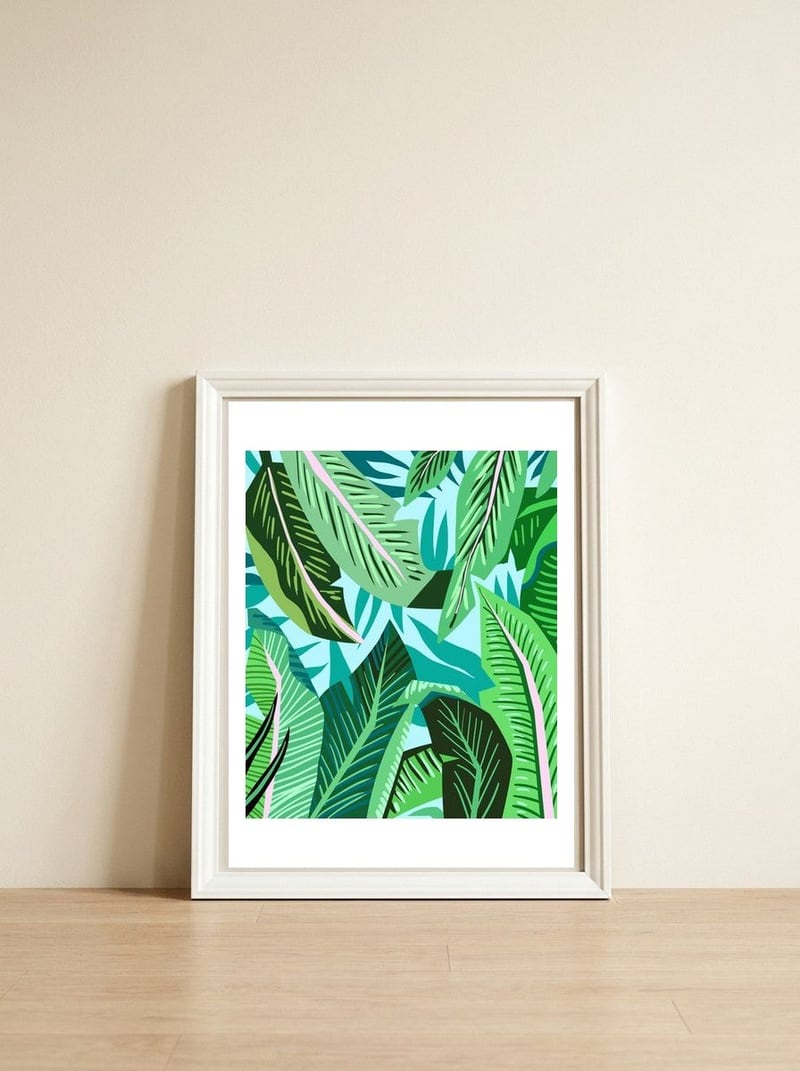Lost In Leaves — framed, leaning against the wall