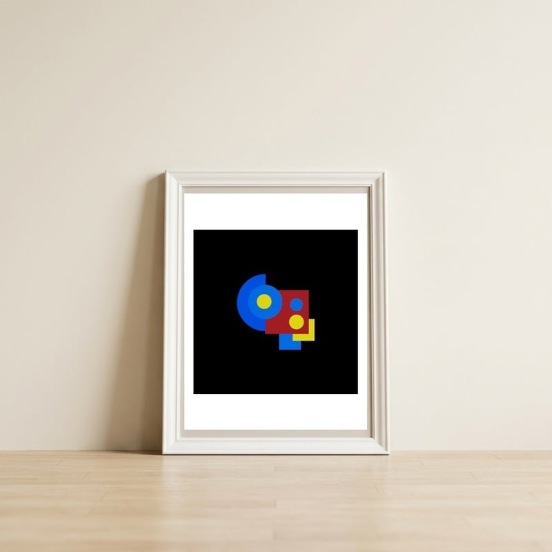 Apartment | abstract modern — framed, leaning against the wall