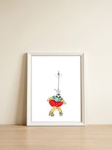 Roller Girl — framed, leaning against the wall thumbnail