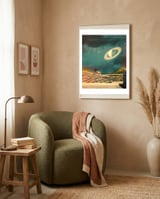 Alone With Saturn framed in a tender room thumbnail