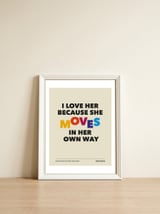 The Kooks  -She Moves In Her Own Way — framed, leaning against the wall thumbnail