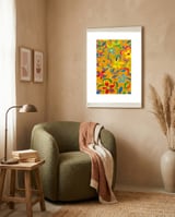 Les Fleurs 1 framed in a tender room thumbnail