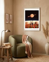 Lovers In Space framed in a tender room thumbnail
