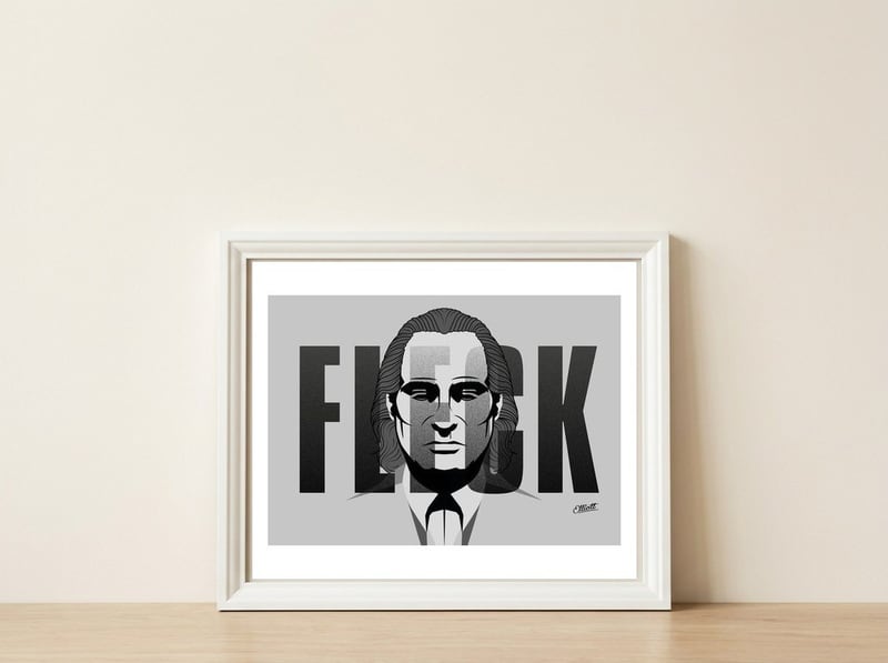 MR A.FLECK — framed, leaning against the wall