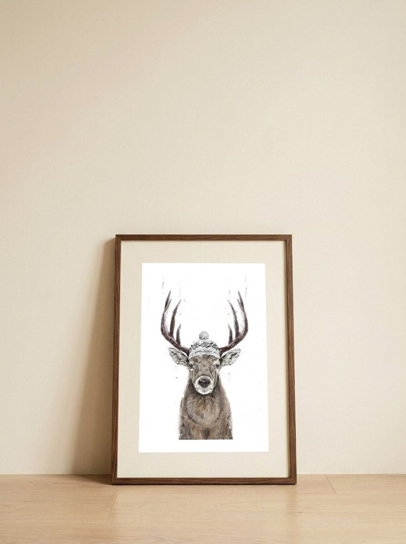 Lets Go Outside — framed, leaning against the wall