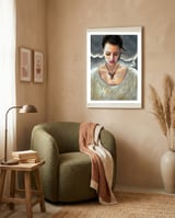Three of Swords framed in a tender room thumbnail