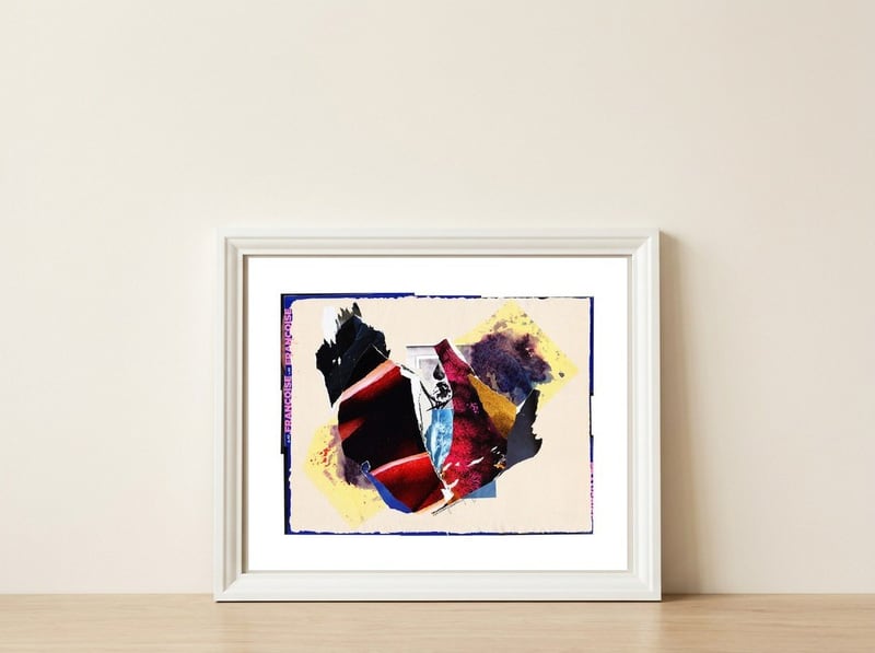 Spread — framed, leaning against the wall