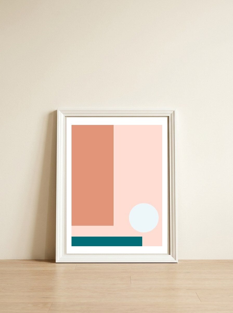 Trajectory — framed, leaning against the wall