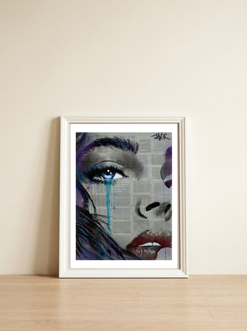 Face To Face — framed, leaning against the wall