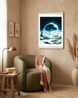 Winter Space Invasion framed in a tender room thumbnail