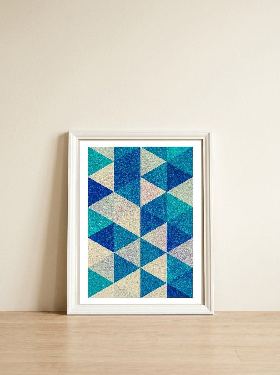 FY I — framed, leaning against the wall
