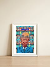 Borges 8 — framed, leaning against the wall thumbnail