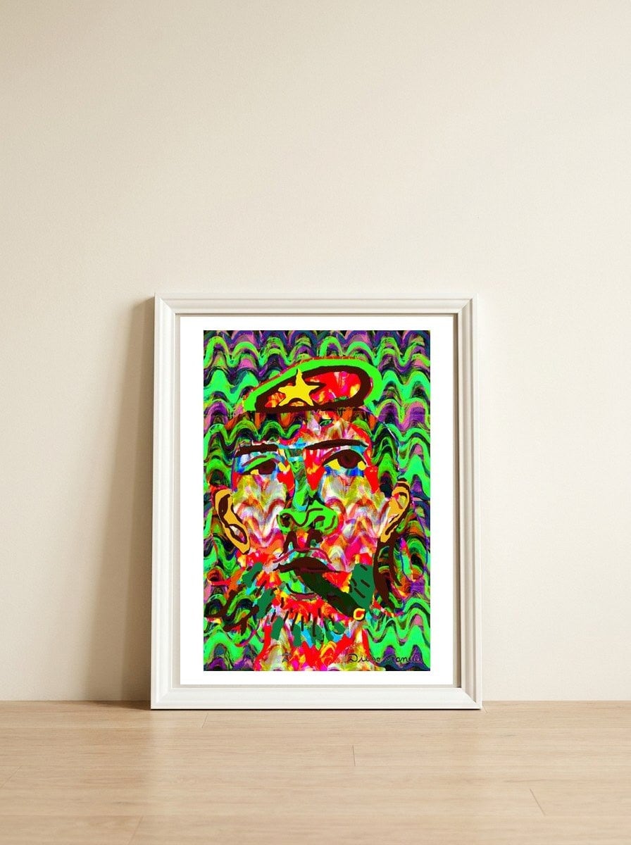 Che Guevara 5 — framed, leaning against the wall