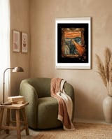 Art Attack framed in a tender room thumbnail