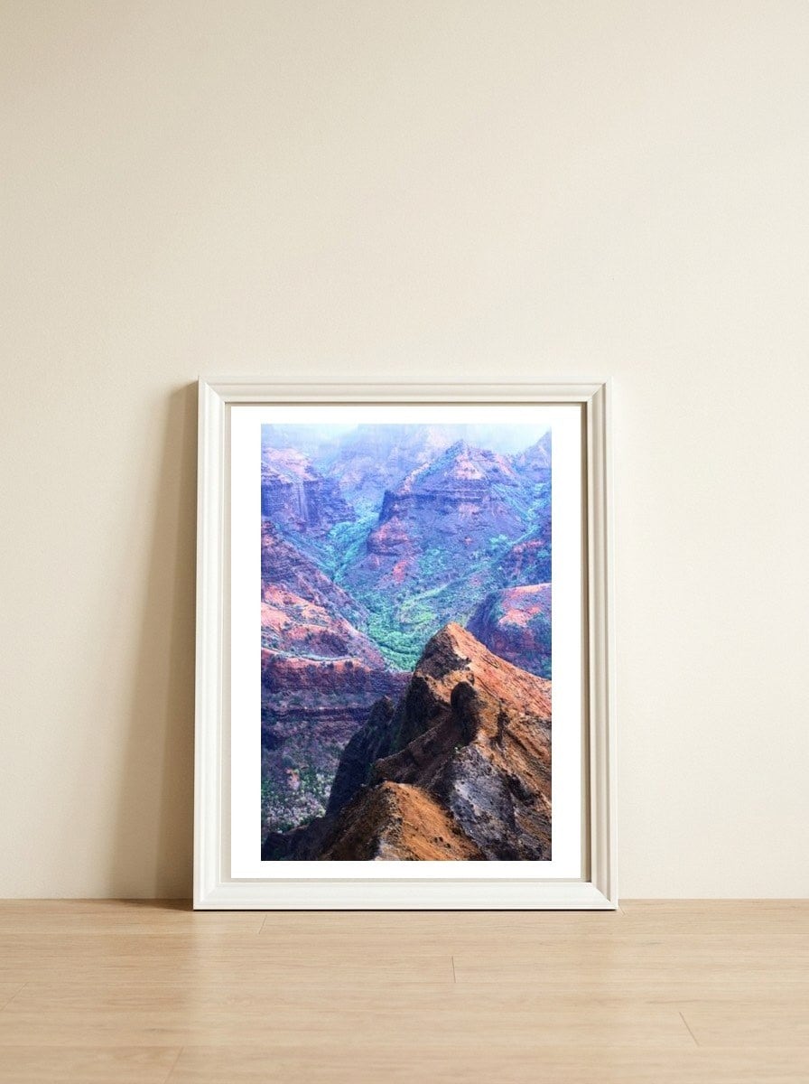 Nature — framed, leaning against the wall
