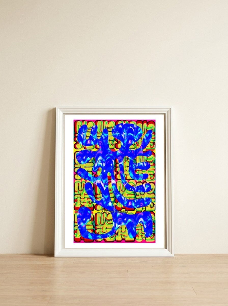 Perfil 57 — framed, leaning against the wall
