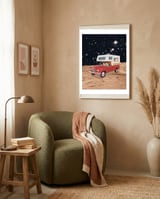 Family Road Trip framed in a tender room thumbnail