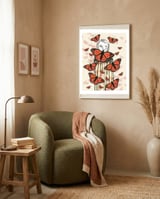  Surrounded by butterflies framed in a tender room thumbnail