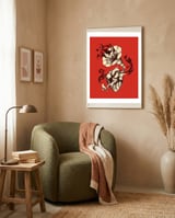 Listen To Your Heart framed in a tender room thumbnail