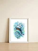 Long Journey — framed, leaning against the wall thumbnail