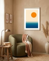 Minimal line landscape II framed in a tender room thumbnail
