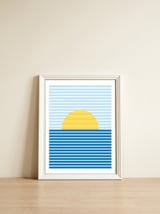 Minimalist landscape I — framed, leaning against the wall thumbnail