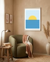 Minimalist landscape I framed in a tender room thumbnail