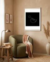 Rower | geometric minimal framed in a tender room thumbnail