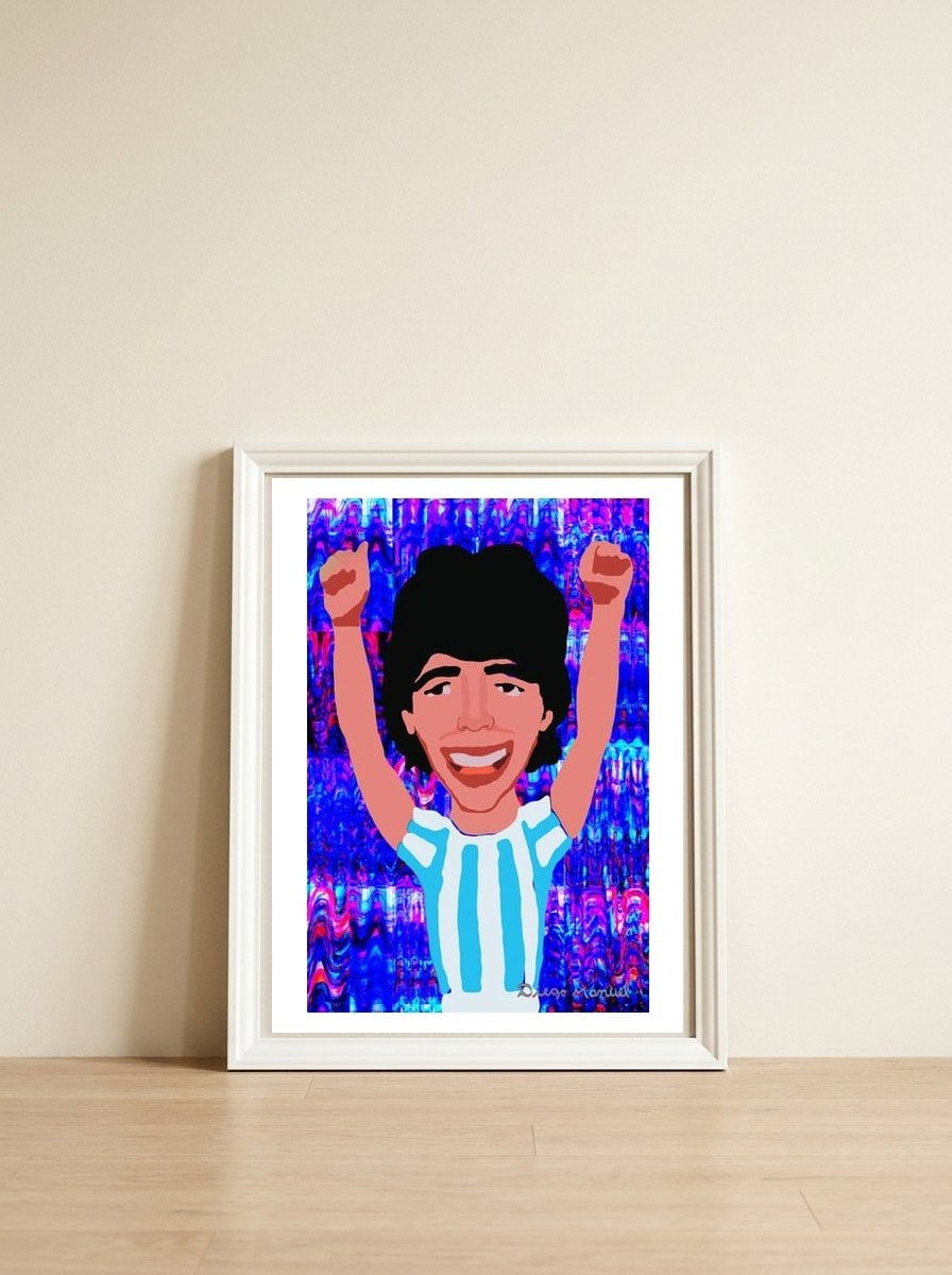 Diego 3 — framed, leaning against the wall