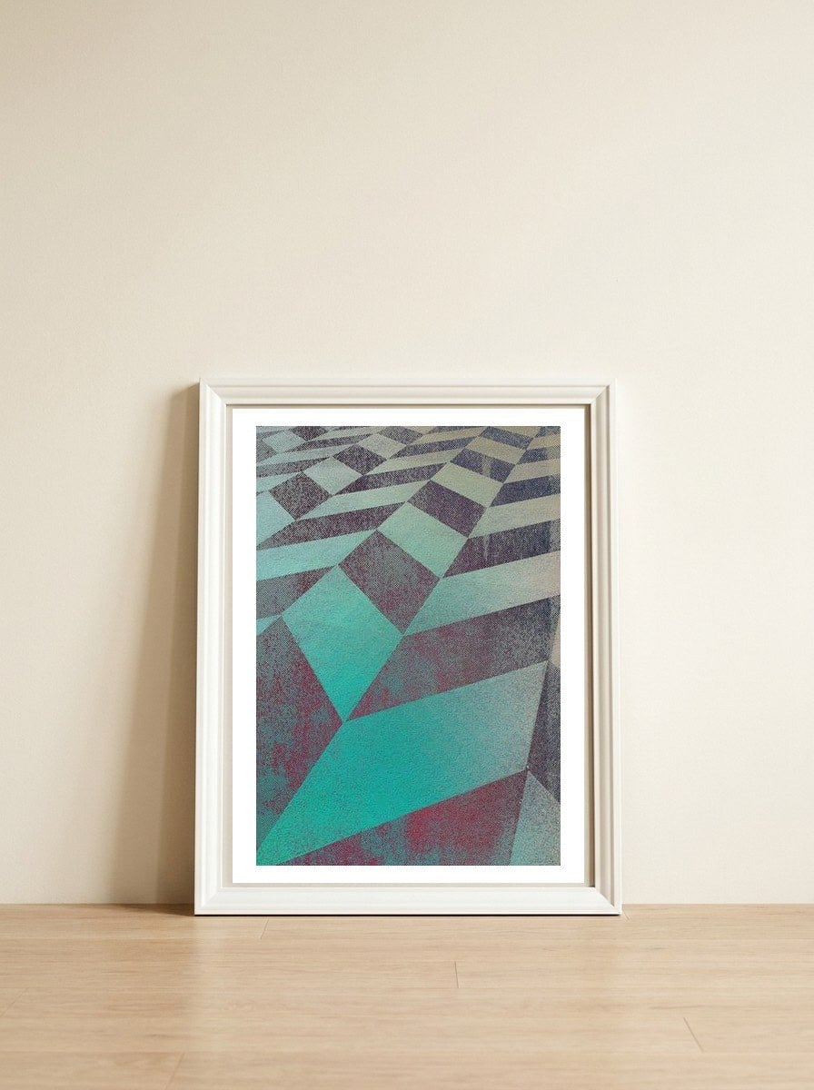Drive #6 — framed, leaning against the wall