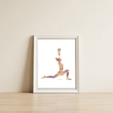Crescent Lunge — framed, leaning against the wall thumbnail