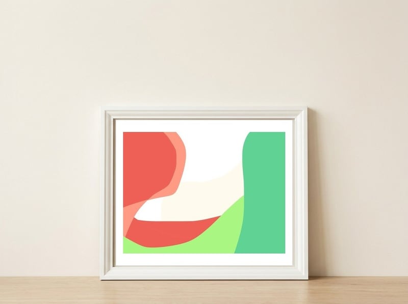 Forest — framed, leaning against the wall