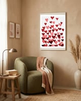Watercolor Heart Burst framed in a tender room thumbnail
