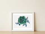 Rose Cactus — framed, leaning against the wall thumbnail