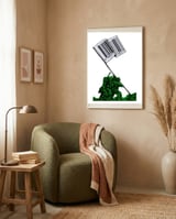 Raising The Flag Of Commerce  framed in a tender room thumbnail