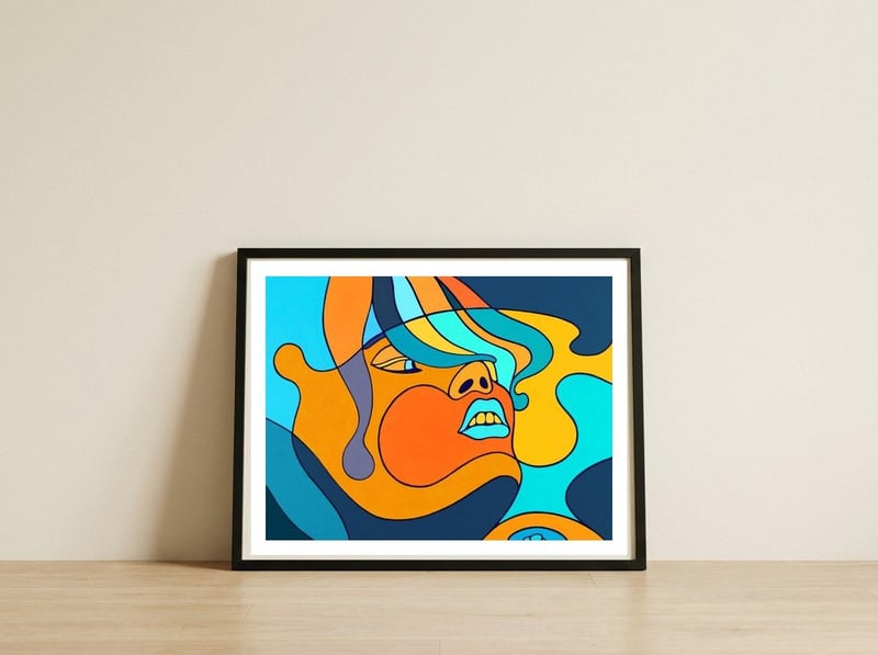 Emerald Isle  — framed, leaning against the wall