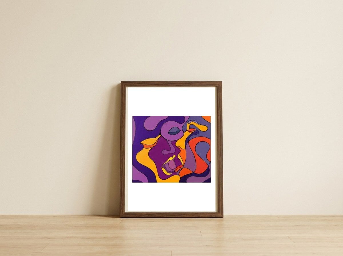 Incognito  — framed, leaning against the wall