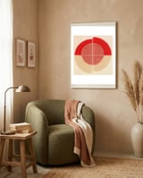 Splitting Circles 2 framed in a tender room thumbnail