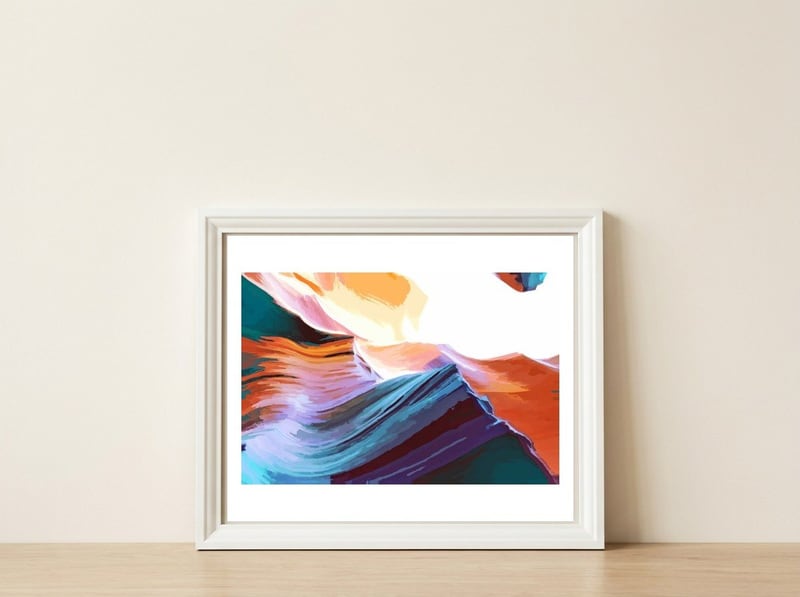 Change Is Coming — framed, leaning against the wall