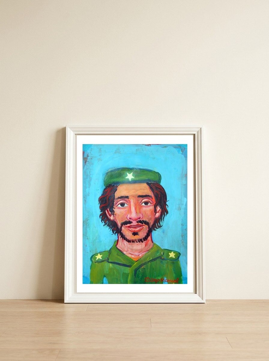 Che Guevara 9 — framed, leaning against the wall