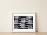 Moiré Night #3 — framed, leaning against the wall thumbnail
