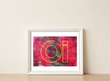 Welcome_Oi — framed, leaning against the wall thumbnail