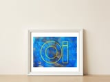 Welcome_Oi  — framed, leaning against the wall thumbnail