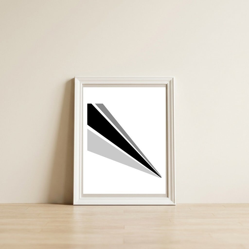 Escape — framed, leaning against the wall