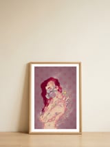 Biohazard Lady — framed, leaning against the wall thumbnail